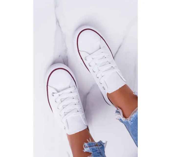 Klasické dámske biele tenisky Omerta