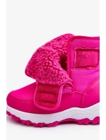 Dětské zateplené sněhule na suchý zip Pink Big Star Dětské zateplené sněhule na suchý zip Pink Big Star