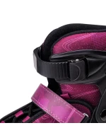 Detské kolieskové korčule 92800482425 čierno-ružové - Martes