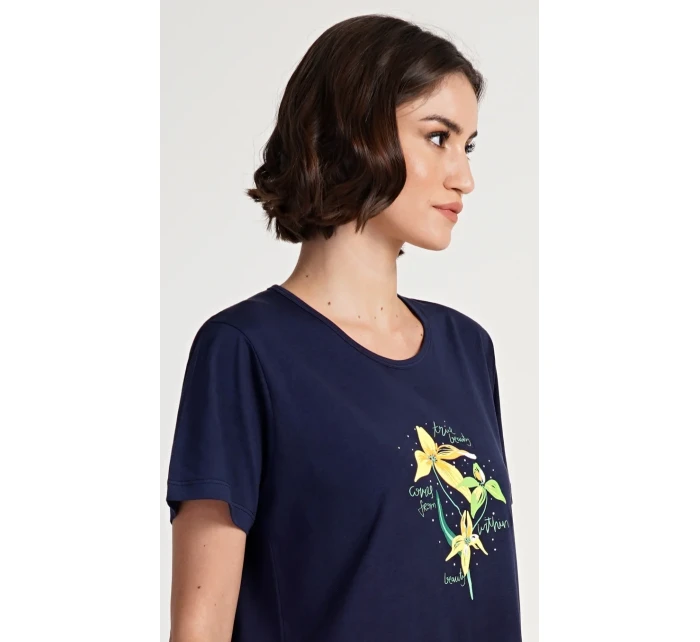 Dámske domáce šaty s krátkymi rukávmi Paula Dámske domáce šaty s krátkymi rukávmi Paula