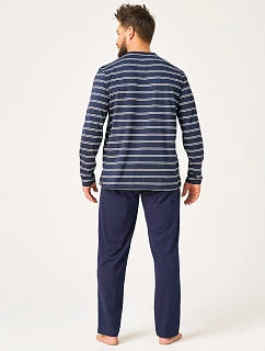Pyžamo MNS model 22316358 B26 dlouhé rukávy, velikosti M–2XL - Key