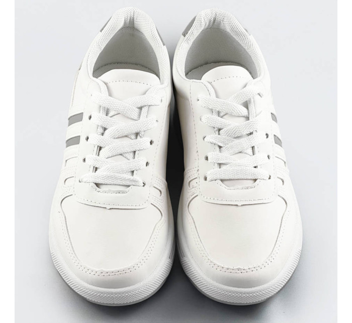 Bielo-šedé dámske športové topánky (AD-587)