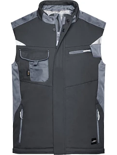 JN 825 Pracovní zimní softshellová vesta Strong model 22491302 black/carbon - Daiber