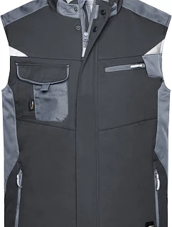 JN 825 Pracovní zimní softshellová vesta Strong model 22491302 black/carbon - Daiber