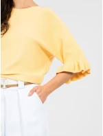 Sweter IT SW model 21958679 ciemny żółty - FPrice Sweter IT SW model 21958679 ciemny żółty - FPrice