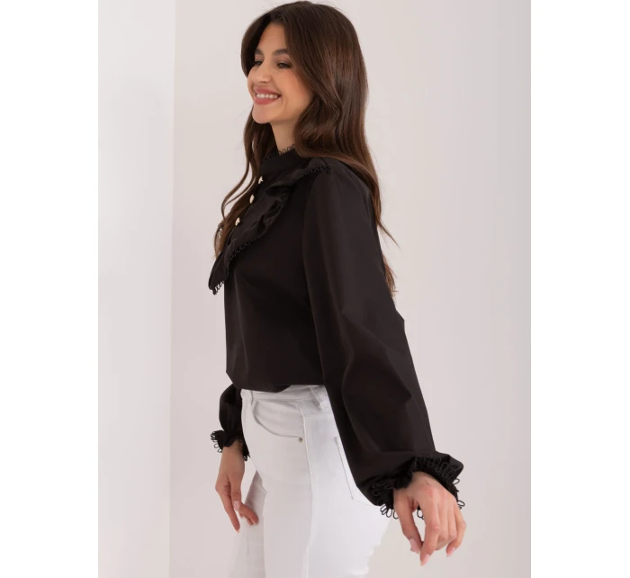 Košeľa LK KS 509556.34 čierna farba