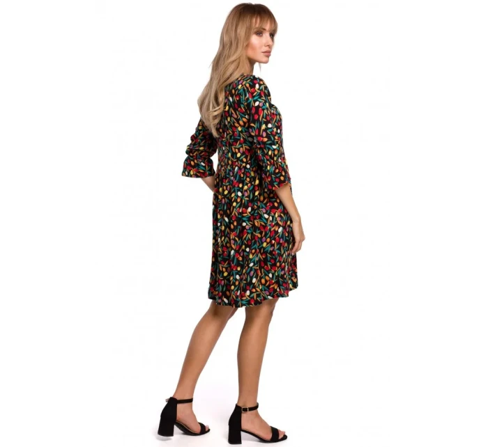 M521 Šaty s nariasenými rukávmi - model 6