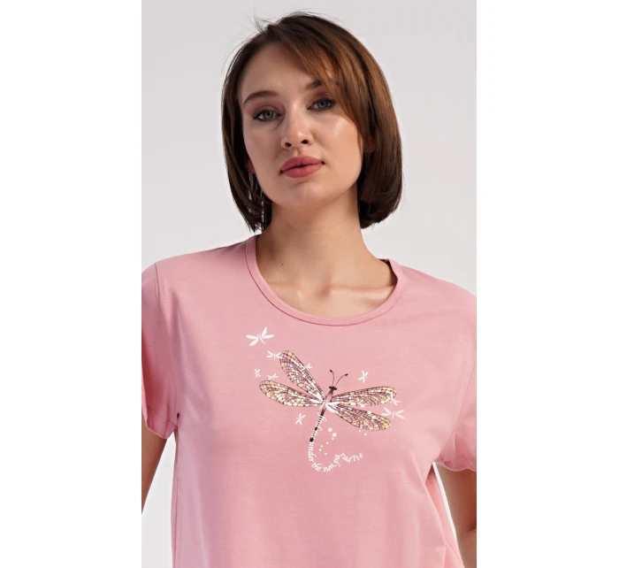 Dámske domáce šaty s krátkymi rukávmi Vanda Dámske domáce šaty s krátkymi rukávmi Vanda