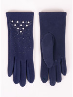 Dámske rukavice YO! RES-0054K perličky a ozdobné kamienky