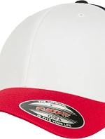 Flexfit 6277T/6277TT 6-panelová čiapka Flexfit Wooly Combed 55.277T červená/biela/čierna