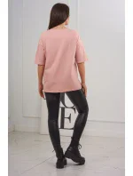 Halenka s potiskem Magic dark powder pink Halenka s potiskem Magic dark powder pink