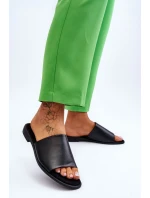 Dámske papuče z hladkej kože čierne Cerise Dámske papuče z hladkej kože čierne Cerise