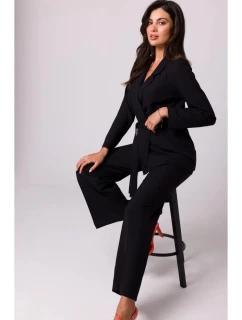 Dámský blejzr s páskem na zavázání model 21229194 Černá - BeWear