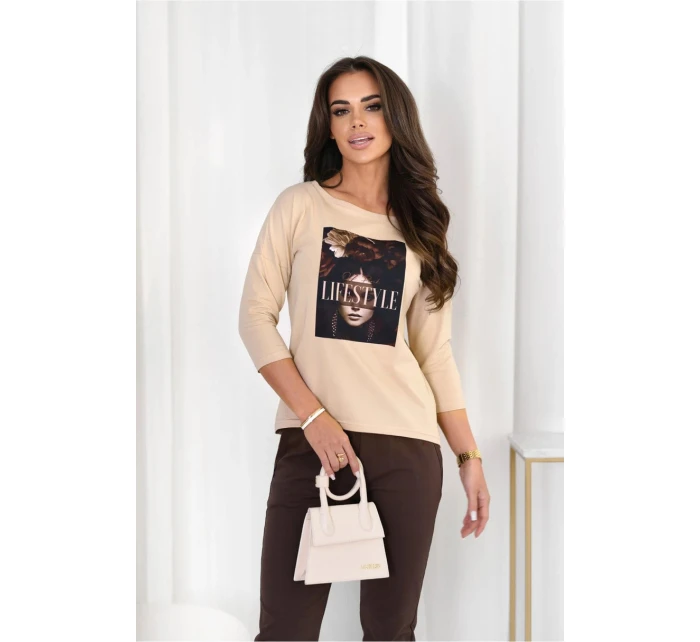 model 21483830 BLOUSE - OFF PINK