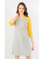 Dámská noční košile s tříčtvrtečním rukávem model 15781376 - Vienetta Dámská noční košile s tříčtvrtečním rukávem model 15781376 - Vienetta