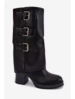 Kozačky na podpatku  model 232478 Step in style