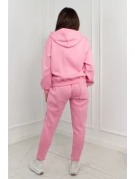 Zateplená mikina + nohavice svetloružová