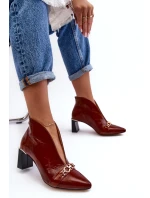 Kožené Boty Na  Hnědé model 21636031 - Maciejka