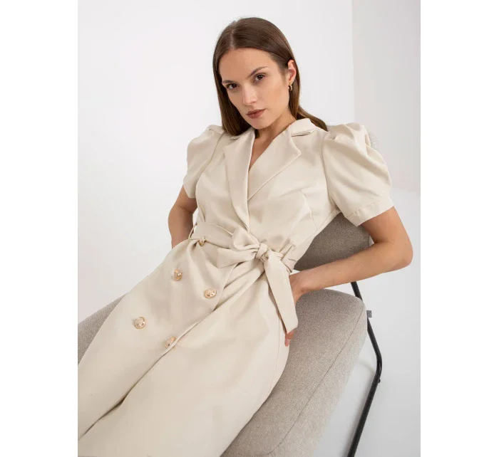 Šaty DHJ SK model 17445360 světle béžová - FPrice