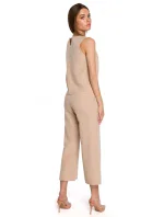 S257 Blúzka bez rukávov - béžová