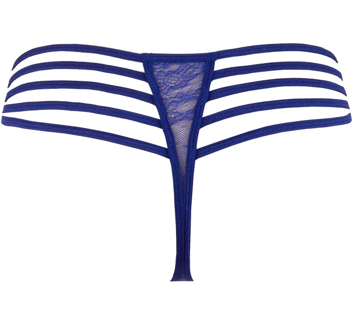 Zvodné tangá V-9618 modrá - Axami