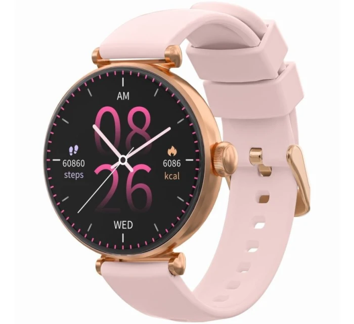 Smart hodinky Gravity Rose Gold Pink 2 Stripes GT26-1 Smart hodinky Gravity Rose Gold Pink 2 Stripes GT26-1