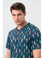 Pohodlná pánská noční košile model 18363465 - Vamp Pohodlná pánská noční košile model 18363465 - Vamp