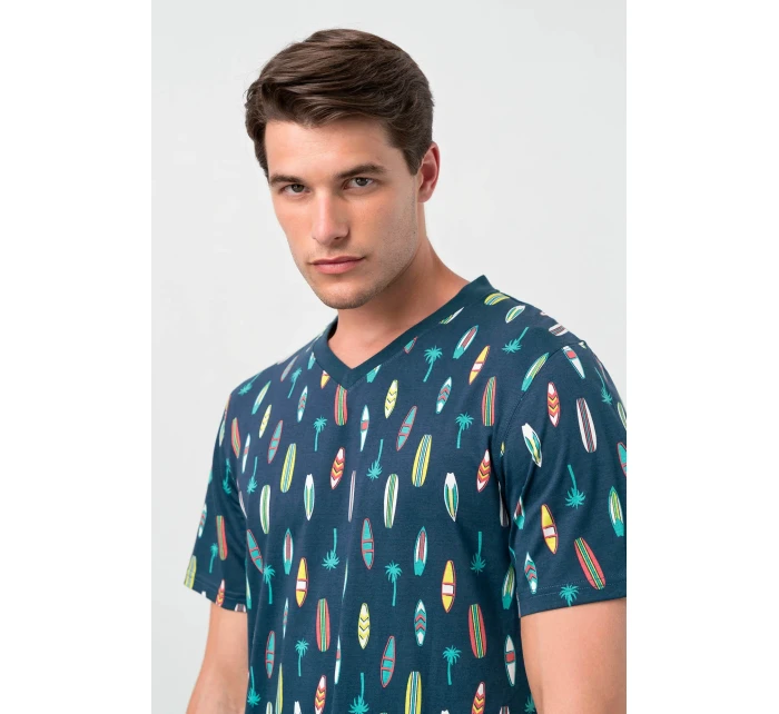 Pohodlná pánská noční košile model 18363465 - Vamp Pohodlná pánská noční košile model 18363465 - Vamp