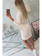 3D mačacie grafické šaty púdrovo ružové 3D mačacie grafické šaty púdrovo ružové