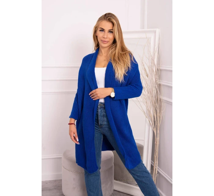 Sveter s netopierími rukávmi nevädzovo modrý