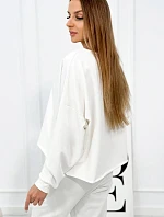 Set 2dielna mikina + nohavice ecru