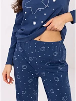Dámske pyžamo DU PI FP 005.61 modré - FPrice