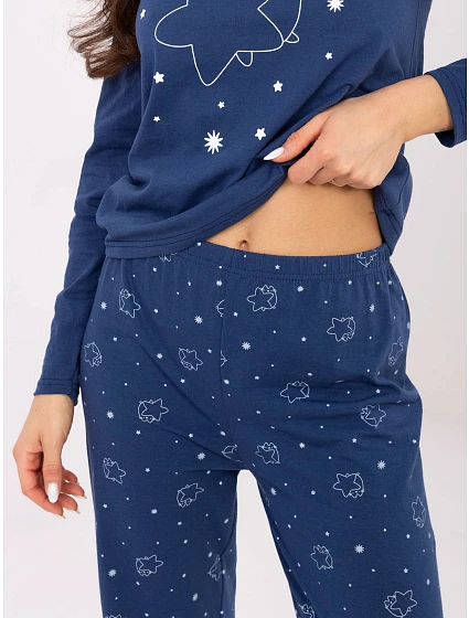 Dámské pyžamo DU PI FP model 22069770 modré - FPrice