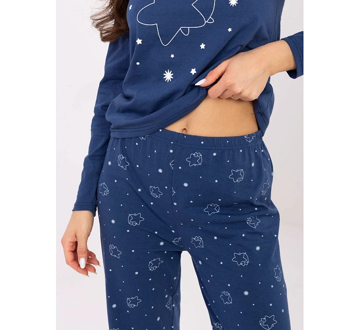 Dámske pyžamo DU PI FP 005.61 modré - FPrice