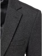 Pánske jednoradové sivé sako FashionStreet MX0624 Pánske jednoradové sivé sako FashionStreet MX0624