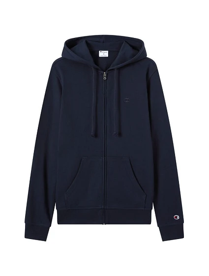 Pánská mikina s kapucí na zip tmavě modrá model 22121709 BS501 pánské - CHAMPION Pánská mikina s kapucí na zip tmavě modrá model 22121709 BS501 pánské - CHAMPION