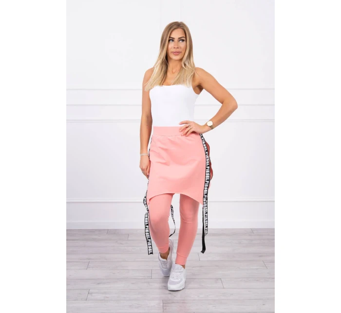 Nohavice/oblek s nápisom marhuľová selfie