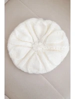 Dámská zimní čepice baret ecru model 21896602 - K-Fashion