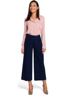 S139 Dámske nohavice Cullotes - tmavo modré