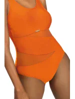 Dámske jednodielne plavky S36W-27 Fashion šport oranžové - Self