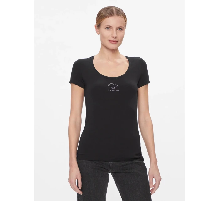 Dámske tričko 163377 4R223 00020 black - Emporio Armani