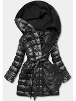 KURTKA PIKOWANA Z KAPTUREM CZARNA model 21245179 - MINORITY