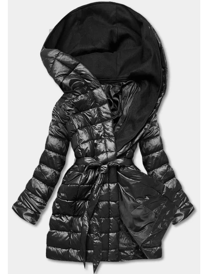 KURTKA PIKOWANA Z KAPTUREM CZARNA model 21245179 - MINORITY
