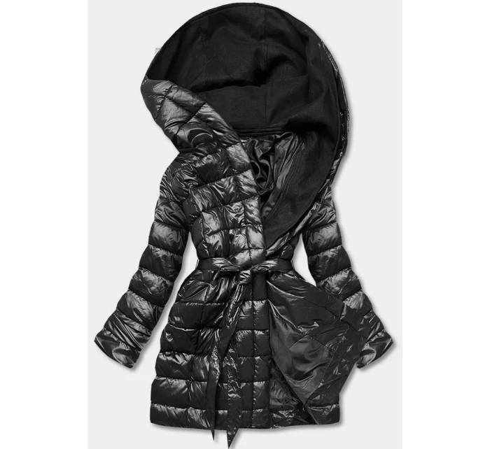 KURTKA PIKOWANA Z KAPTUREM CZARNA model 21245179 - MINORITY