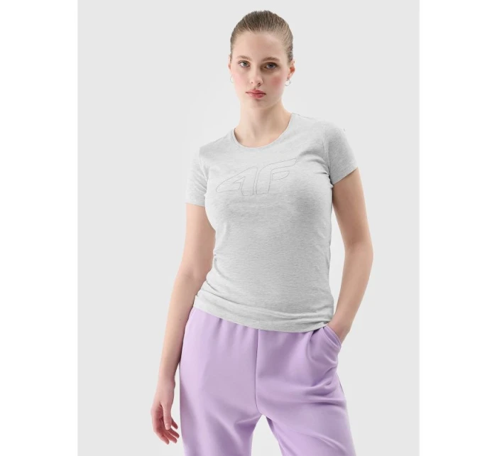 Dámske tričko s logom 4F 4FWSS24TTSHF1163-27M Dámske tričko s logom 4F 4FWSS24TTSHF1163-27M