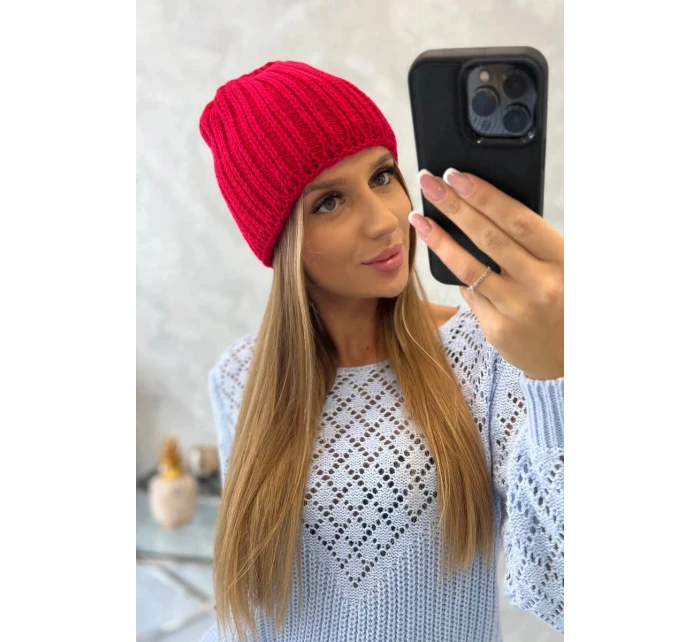 Dámska čiapka Rebecca K345 červená