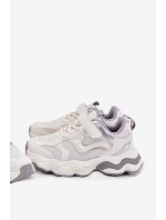 Dětské Tenisky Na Silné Podešvi Bílé model 21692427 - Boto Dětské Tenisky Na Silné Podešvi Bílé model 21692427 - Boto