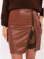 Spódnica IT SD model 21441195 jasny brązowy - FPrice Spódnica IT SD model 21441195 jasny brązowy - FPrice