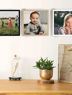 Personalizovaný magický fotob obraz v ráme – 3x štvorcový 20x20 – fotografia