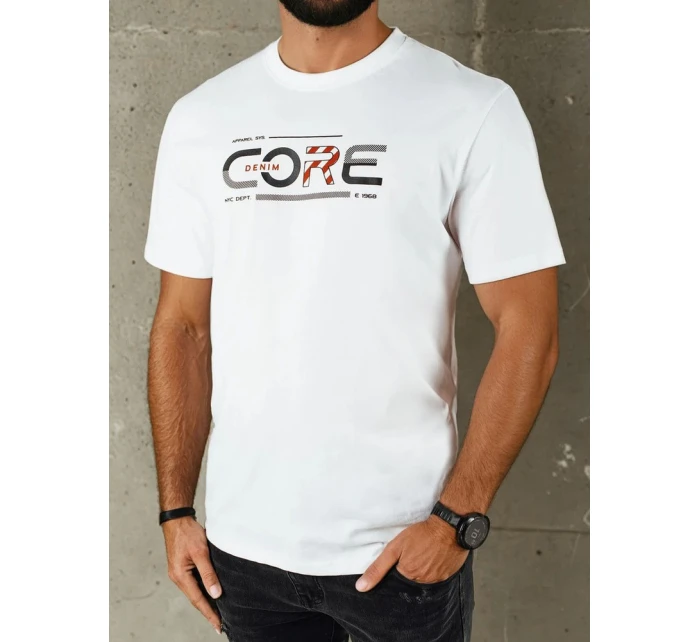 Pánské bílé tričko s potiskem Dstreet model 21973808 - FashionStreet Pánské bílé tričko s potiskem Dstreet model 21973808 - FashionStreet